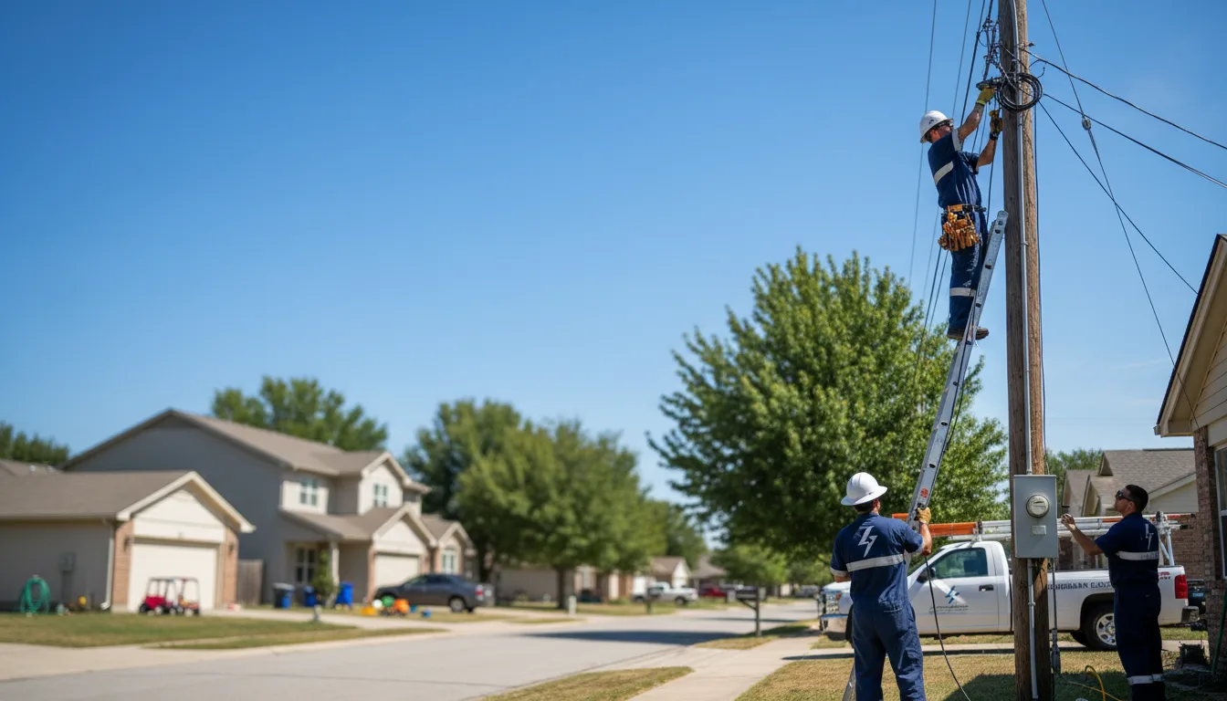 Residential electrician providing installation services in Brownsville, OH